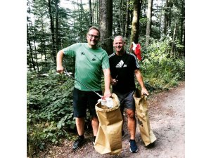 Mit dem Sportreporter beim â€žPloggingâ€œ - Pirmasenser OB stellt soziale Natursportart vor