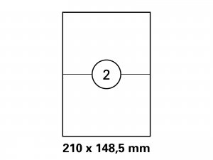 Etiketten auf DIN A4 Bogen