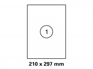 Etiketten auf DIN A4 Bogen